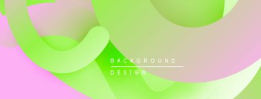 Soyut sıvı şekilleri pembe ve yeşil renkleri harmanlıyor. Yumuşak gradyanlar dinamik görsel doku oluşturur. Arka planlar için modern tasarım ögesi.