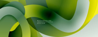 Soyut sıvı şekiller, yeşil sarı renkler. Modern tasarım, pürüzsüz eğimler, dinamik kompozisyon. Arkaplan dokusu, zarif sunum.