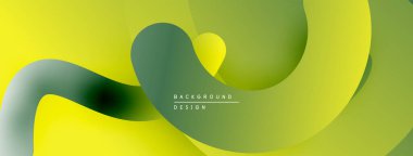 Soyut sıvı şekilleri, canlı sarımsı gradyanlar. Modern tasarım, pürüzsüz kıvrımlar dinamik bileşim yaratır. Minimalist estetik.