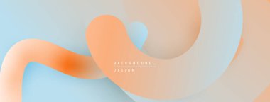 Soyut sıvı şekiller, pastel renklerin karışımı. Yumuşak gradyanlar dinamik arkaplan tasarımı yaratır. Minimalist estetik, modern his.