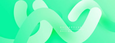 Soyut sıvı şekilleri, canlı yeşil renkler, pürüzsüz gradyanlar. Modern tasarım, akış biçimleri dinamik görsel doku oluşturur.