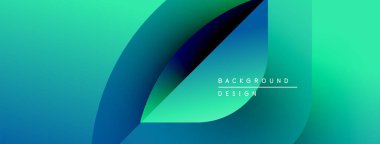 Soyut eğimler akışkan şekiller yaratır. Teal, mavi, yeşil renkler düzgün bir şekilde karışır. Arkaplan ve sunumlar için modern tasarım ögesi.