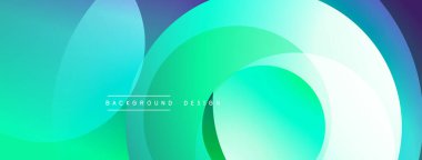 Soyut sıvı şekiller, canlı turkuaz, yeşil renkler. Modern tasarım, pürüzsüz gradyanlar dinamik görsel efekt yaratır. Arkaplanda metin ögeleri.