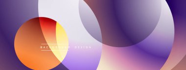 Soyut sıvı şekiller, canlı renklerin karışımı. Gradyan çemberler dinamik görsel efektler yaratıyor. Arka planlar için modern tasarım ögesi.