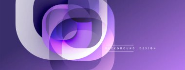 Soyut mor tasarım katmanlı şekiller oluşturarak dinamik akış yaratır. Yumuşak eğimler derinliği, modern estetiği akla getiriyor..