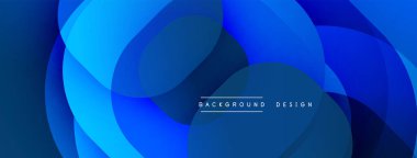 Soyut mavi katmanlar dinamik bileşim yaratır. Modern tasarım, pürüzsüz gradyanlar, projeler için zarif zemin.
