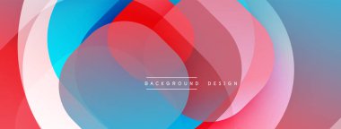 Soyut akışkan şekiller, canlı renklerin karışımı. Modern tasarım, dinamik kompozisyon, pürüzsüz gradyanlar görsel ilgi yaratır. Arkaplan özellikleri katmanlı çemberler.
