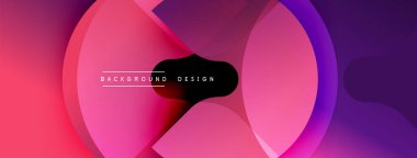 Soyut akışkan şekiller, canlı pembeler, morlar, maviler. Değişken renklere sahip modern tasarım, dinamik kompozisyon. Arkaplan ögesi.