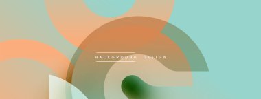 Soyut şekiller örtüşür, yumuşak renk değişimleri yaratır. Minimalist tasarım, metin arkaplan tasarımını merkezde konumlandırır. Modern estetik.