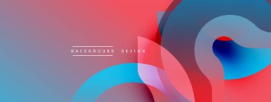 Soyut sıvı şekiller, canlı renklerin karışımı. Modern tasarım, gradyan arka plan dinamik görsel efekt yaratır. Minimalist kompozisyon.