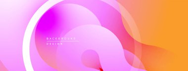 Soyut sıvı şekiller, canlı renkler düzgün bir şekilde harmanlanır. Gradyan tasarım dinamik görsel deneyim yaratır. Modern arkaplan dokusu.