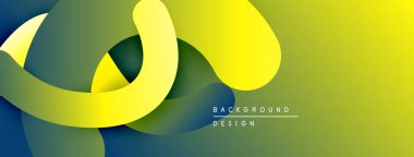 Soyut sarı, yeşil katmanlar akıcı tasarım yaratır. Modern, dinamik kompozisyon arka planlara, sunumlara uyuyor. Yumuşak gradyanlar görsel ilgi sunar.