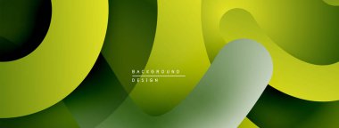 Soyut akışkan şekiller, yeşil renkler tasarımda baskın. Pürüzsüz gradyanlar dinamik görsel akış yaratır. Minimalist estetik, modern arkaplan dokusu.