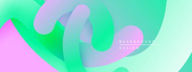 Soyut sıvı şekilleri canlı pembeler, morlar, yeşillikler harmanlıyor. Yumuşak gradyanlar dinamik, modern arkaplan tasarımı yaratır. Minimalist estetik.