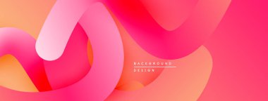 Soyut sıvı şekilleri, canlı gradyanlar. Sıcak renkler baskın gelir, dinamik görsel akış yaratır. Modern tasarım ögesi.