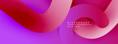 Soyut sıvı şekilleri, canlı mor renkler, pürüzsüz eğimler. Arka planlar ve sunumlar için modern tasarım öğesi. Minimalist estetik.