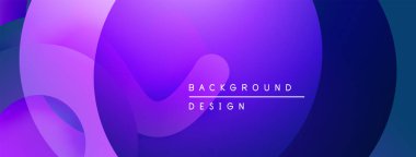 Soyut sıvı şekiller, canlı mor renkler düzgün bir şekilde harmanlanır. Arka planlar ve sunumlar için modern tasarım öğesi. Minimalist estetik.