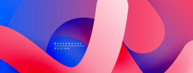 Soyut sıvı şekiller, canlı renklerin karışımı. Modern tasarım, pürüzsüz eğimler dinamik kompozisyon yaratır. Projeler için mükemmel arkaplan.
