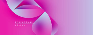 Soyut pembe arka plan. Akan şekiller dinamik görsel efektler yaratır. Modern tasarım elementleri pürüzsüz eğimler sunar.