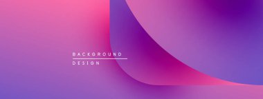 Soyut eğim arkaplanı. Pembe, mor renkler düzgün bir şekilde harmanlanır. Minimalist tasarım metin arkaplan tasarımı içerir. Modern estetik.