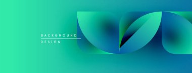 Soyut gradyan tasarımı. Pürüzsüz akış şekilleri dinamik görsel efektler yaratır. Teal, turkuaz renkler kompozisyona hakim. Modern estetik.