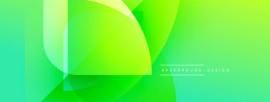 Soyut yeşil gradyanlar çakışıyor, dinamik görsel etki yaratıyor. Modern tasarım arka planlar ve sunumlar için uygundur. Yumuşak geçişler tazeliği temsil eder.
