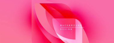 Soyut pembe tasarım. Sıvı şekiller üst üste binerek, dinamik görsel efekt yaratır. Metin elemanları ile modern arkaplan.