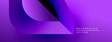 Soyut mor gradyanlar akıcı şekiller oluşturur. Arka plan kullanımını gösteren metin içeren minimalist tasarım. Modern, canlı estetik..