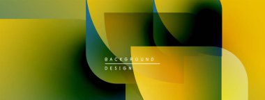 Soyut sarı, yeşil renkler kesişiyor. Modern tasarım bulanık şekiller gösterir, metin arka plan tasarımı okur. Minimalist kompozisyon.