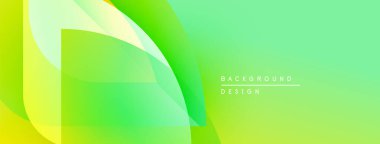 Soyut yeşil gradyanlar çakışıyor, dinamik görsel etki yaratıyor. Sancaklar ve sunumlar için modern tasarım uygun. Işık, canlı renkler kompozisyona hakim.