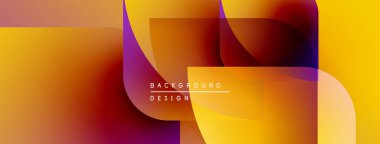 Soyut enerjik tasarım. Üst üste binen şekiller sıcak renk değişimleri yaratır. Modern estetik, arka planlar ve sunumlar için uygun..
