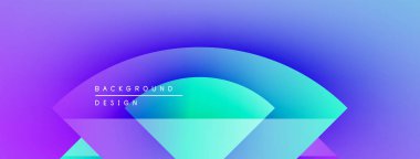 Soyut eğim arkaplanı. Canlı mor, mavi, deniz mavisi renkleri düzgün bir şekilde harmanlanır. Minimalist tasarım geometrik şekiller, metin elementleri içerir. Modern estetik.
