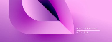 Soyut pembe eğimli şekiller çakışıyor. Modern tasarım, dinamik görsel etki yaratan pürüzsüz geçişler içerir. Minimalist estetik.