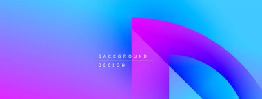 Soyut eğim arkaplanı. Mor, mavi renkler düzgün bir şekilde harmanlanır. Metin arka plan tasarımı okur. Minimalist, modern estetik. Basit şekiller görsel ilgi yaratır.