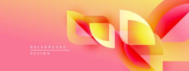 Soyut akan kurdeleler, canlı pembeler, sarılar dinamik bir zemin oluşturur. Modern tasarım elementleri hareket ve enerji.