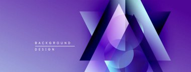 Soyut mor tasarım geometrik şekiller, gradyanlar, ışık efektleri içerir. Dijital projeler için modern arkaplan.