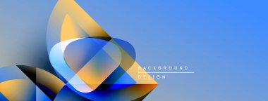 Soyut akış şekilleri, canlı maviler, portakallar, gradyanlar. Arka planlar, afişler, sunumlar için modern tasarım unsuru. Temiz, dinamik bileşim.