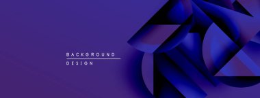 Soyut mor tasarım geometrik şekiller, gradyanlar, dinamik bileşimler içerir. Arka planlar ve sunumlar için modern estetik.