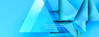 Soyut mavi tasarım. Üst üste binen şekiller dinamik görsel efekt yaratır. Arka planlar ve afişler için modern, temiz estetik.