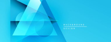 Soyut mavi şekiller örtüşür, dinamik görsel efekt yaratır. Modern tasarım arka planlar ve sunumlar için uygundur. Temiz, basit estetik..