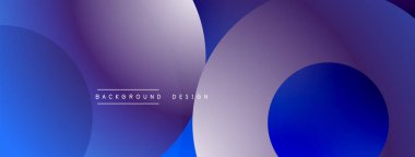 Soyut sıvı şekilleri, mavi mor gradyanlar. Arka planlar, afişler, sunumlar için modern tasarım unsuru. Minimalist estetik.