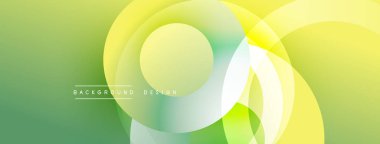 Soyut arkaplan özellikleri üst üste biniyor. Yeşilden sarıya geçiş yumuşak görsel efekt yaratır. Modern tasarım ögesi.