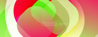 Soyut renkli katmanlar dinamik görsel efekt yaratır. Üst üste binen daireler modern arkaplan tasarımı oluşturur. Parlak renkler pürüzsüz harmanlanır.