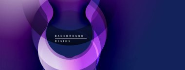 Soyut mor tasarım katmanlı akış şekilleri içerir. Renkler derinlik yaratır, modern estetik. Minimalist kompozisyon, uygun arkaplan.