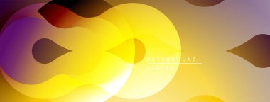 Soyut sıvı şekilleri, canlı gradyanlar. Sarılar, morlar, kahverengiler kusursuz harmanlanır. Modern tasarım ögesi, arkaplan dokusu.