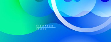 Soyut sıvı şekilleri canlı mavileri, yeşillikleri harmanlıyor. Pürüzsüz gradyanlar dinamik, modern arka plan tasarımı yaratır. Minimalist estetik.