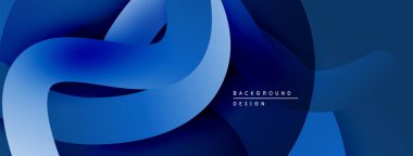 Soyut mavi tasarım akışkan şekiller, gradyanlar içerir. Modern estetik, arka planlar ve sunumlar için uygun. Minimalist stil.