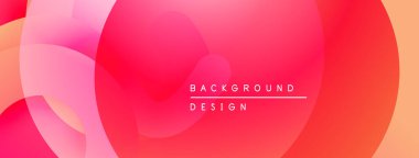 Soyut sıvı şekiller, canlı pembeler, portakallar modern arka plan oluşturur. Yumuşak gradyanlar, üst üste binen formlar dinamik görsel efekt sunar.