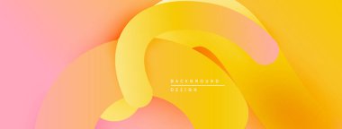 Soyut eğim arkaplanı. Yumuşak turuncu, sarı, pembe renkler düzgün bir şekilde harmanlanır. Dijital projeler için modern tasarım ögesi.