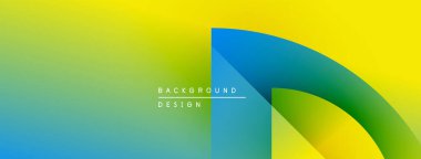 Canlı gradyan karışımı sarı, yeşil, mavi. Modern tasarım eğri şekilli, metin arka plan tasarımı okuyor. Basit, temiz estetik..